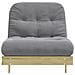Divano Letto Futon con Materasso 90x206x11cm Pino Impregnato - Foto miniatura 5