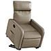 Poltrona Alzapersona Reclinabile Cappuccino In Similpelle - Foto miniatura 2