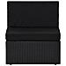 Lusso Casadino -  Set Divani Da Giardino 2 Pz In Polyrattan Nero - Foto miniatura 4