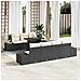 Set Divano da Giardino 8 Pezzi con Cuscini Nero Polyrattan - Foto miniatura 2