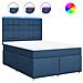 Giroletto a Molle con Materasso Blu 140x190 cm in Tessuto - Foto miniatura 1