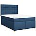 Giroletto a Molle con Materasso Blu 140x190 cm in Tessuto - Foto miniatura 3