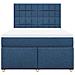 Giroletto a Molle con Materasso Blu 140x190 cm in Tessuto - Foto miniatura 6