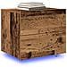 Comodini con luci LED 2 pz da appendere a muro in legno antico - Foto miniatura 3