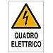 Cartello Segnaletica Quadro Elettrico 30x20 Confezione Da 5 Pezzi - Foto miniatura 1