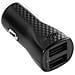 Caricatore Per Accendisigari 2 Usb 17w 3.4a Hardcase Con Cavo Lightning A Usb, Nero - Foto miniatura 3