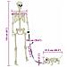 Decorazione Halloween: scheletro con cane 2 pcs Bianco 155 cm - Foto miniatura 8