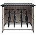 Capanno per Biciclette 3 pcs Antracite 215 x 206 x 157 cm - Foto miniatura 3
