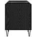 Mobile porta vinili con porta Rovere Nero 121 x 38 x 48 cm - Foto miniatura 4