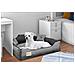 Cuccia per cani personalizzabile 100x75 cm con cuscino impermeabile grigio - Foto miniatura 7