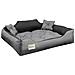 Cuccia per cani personalizzabile 100x75 cm con cuscino impermeabile grigio - Foto miniatura 2
