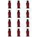 Confezione Da 12 Sacchetti Di Iuta Con Coulisse - Sacchetti Regalo Rustici Per Bottiglie Da 750ml Red - Foto miniatura 1