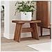 Pouf Naturale 40 x 25 x 31 cm Legno di Mogano - Foto miniatura 3