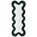 Specchio Con Cornice Onde 4-verde-mdf-58x4x160 Cm - Foto miniatura 1