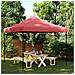 Tenda Party Borgogna 292 x 292 x 315 cm Tessuto Oxford - Foto miniatura 2