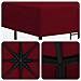 Gazebo 3 x 3 m Borgogna Poliestere e Acciaio 190 gsm - Foto miniatura 5