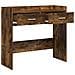 Tavolo consolle Rovere Fumo 90 x 35 x 80 cm - Foto miniatura 3