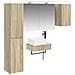 Set di mobili per il bagno 5 pcs Rovere Sonoma - Foto miniatura 1