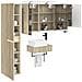 Set di mobili per il bagno 5 pcs Rovere Sonoma - Foto miniatura 2