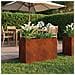 Vaso da giardino Ruggine 80 x 30 x 40 cm Acciaio Corten - Foto miniatura 2