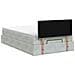 Letto ottomano con materasso Grigio Chiaro 120 x 200 cm Velluto - Foto miniatura 9