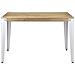 Tavolo da pranzo Lunds stile Vintage Industriel 90x160x75cm Bianco - Foto miniatura 4