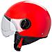 Casco Jet Demi Urban Moto Omologato Ece 22 Visiera Avio Sferica Sonicmoto Rosso S - Foto miniatura 4