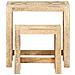 Set Tavolini Da Salotto 2 Pz In Legno Massello Di Mango - Foto miniatura 2