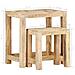 Set Tavolini Da Salotto 2 Pz In Legno Massello Di Mango - Foto miniatura 6
