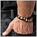 Bracciale in Pelle da Uomo, ""Spirit"", 17cm, Oro - Foto miniatura 5
