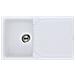Serie Ego 400 Lavello da incasso 1 Vasca con Gocciolatoio Dimensioni 86 x 50 cm Colore Bianco - Foto miniatura 1