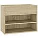 Panca Portascarpe Rovere Sonoma 60x30x45 cm in Truciolato - Foto miniatura 1
