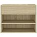 Panca Portascarpe Rovere Sonoma 60x30x45 cm in Truciolato - Foto miniatura 5