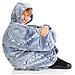 Coperta Indossabile 75x75 Cm Con Costellazioni Fosforescenti Grigio - Foto miniatura 4