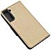 Maxy Custodia Book Orizzontale Silicone Case Per Samsung Galaxy S21 5g G991 Gold-black - Foto miniatura 2