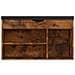 Panca Porta Scarpe Cuscino Rovere Fumo 80x30x47cm Multistrato - Foto miniatura 7
