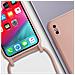 Cover Semirigida Per Iphone X / Xs Cordino Nylon 80 Cm Rosa Chiaro - Foto miniatura 2