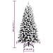 Albero Di Natale Artificiale Con Neve Floccata 120 Cm Pvc E Pe - Foto miniatura 9