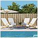 Asciugamani Da Spiaggia 4 Pz Bianchi 60x135 Cm Tessuto 400 Gsm - Foto miniatura 1
