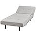 Divano Letto Singolo Vestfold Tessuto Grigio Chiaro - Foto miniatura 4