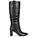 Pheby 80 Boots Stivali Pelle Di Mucca Scarpe Donna Nero Eu 37, D16qpd 00085 C9999 - Foto miniatura 2