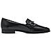Black Casual Closed Loafers Mocassino Pelle Scarpe Donna Nero Eu 36, 1-24217-42 001 - Foto miniatura 3