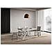 Tavolo allungabile 80x140/224 cm Plaker cashmere gambe bianche - Foto miniatura 2
