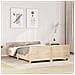 Letto Senza Materasso 150x200 Cm In Legno Massello Di Pino - Foto miniatura 1