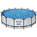Piscina Fuori Terra - In Giro - 427x122 Cm - Grigio - Include Accessori Coordinati Cb30 - Foto miniatura 4