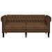 Lusso Casadino -  Divano Chesterfield A 2 Posti Marrone In Tessuto - Foto miniatura 3