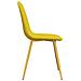 Sedie Da Pranzo 2 Pz Giallo Senape In Velluto - Foto miniatura 4