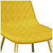 Sedie Da Pranzo 2 Pz Giallo Senape In Velluto - Foto miniatura 6