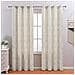 Tende Oscuranti Per Camera Da Letto 140cm X 260cm Con Motivo A Foglie Jacquard - Poliestere Bianco Sporco D - Foto miniatura 2