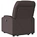 Poltrona Alzapersona Reclinante Elettrica Marrone Scuro Tessuto - Foto miniatura 5